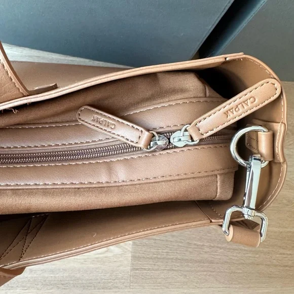 Calpak Haven 16" Laptop Tote Bag in Toffee - Picture 6 of 11